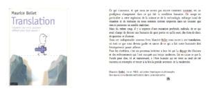 Livre Translation Bellet Capture